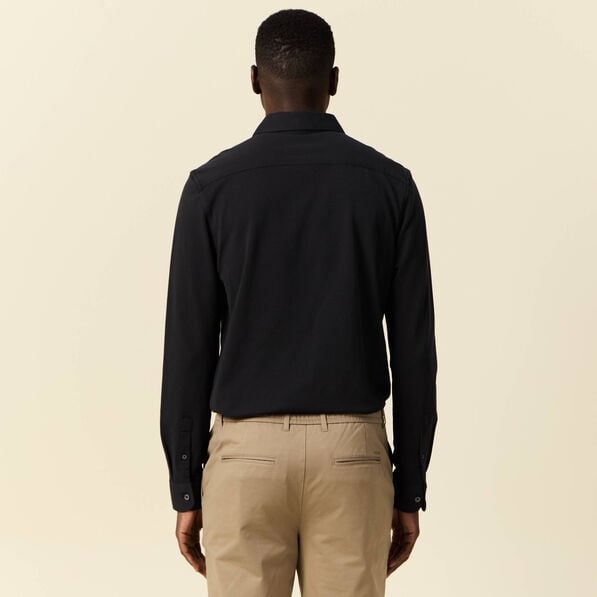 chemise manches longues noir homme Chemise manches longues noir homme