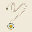 Collier avec pendentif vert pastel femme