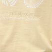 T-shirt en coton manches courtes jaune clair homme
