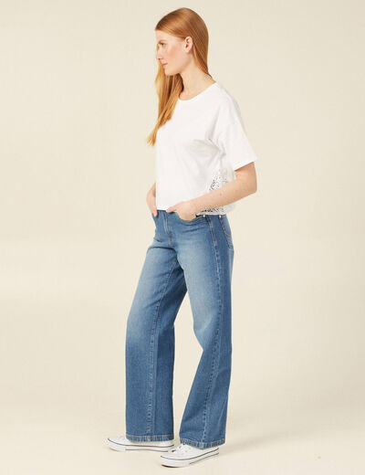 T-shirt éco-responsable blanc femme