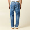 Jeans relax 5 poches denim stone homme