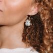 Boucles d'oreilles noir femme