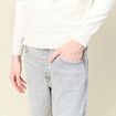 Pull manches longues ecru homme