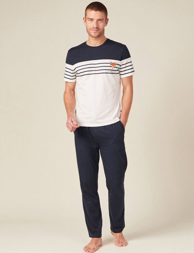 Pyjama éco-responsable ecru homme