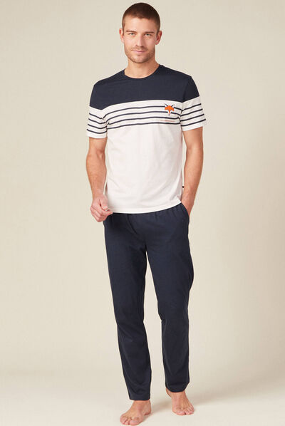 Pyjama éco-responsable ecru homme