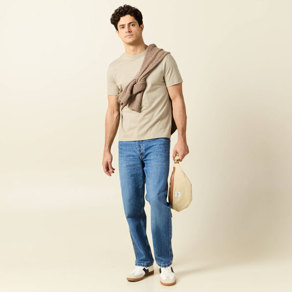 T-shirt éco-responsable beige homme