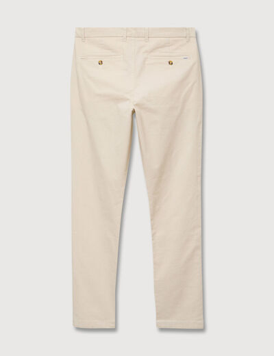 Pantalon chino slim gris homme