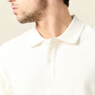 Polo manches courtes ecru homme