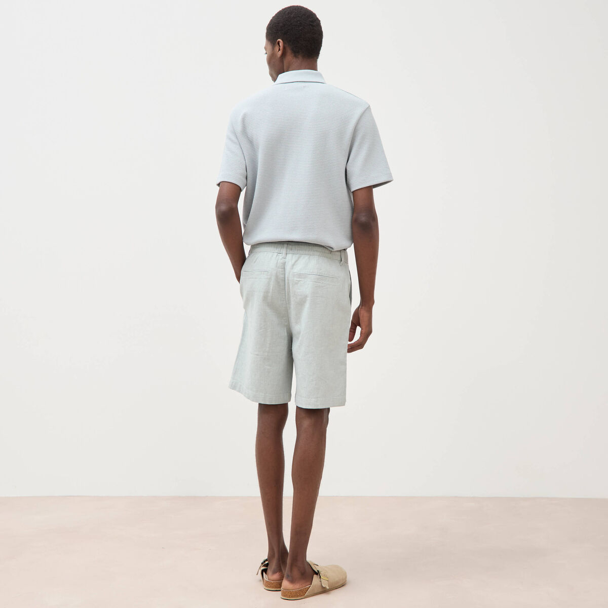 Bermuda vert clair homme