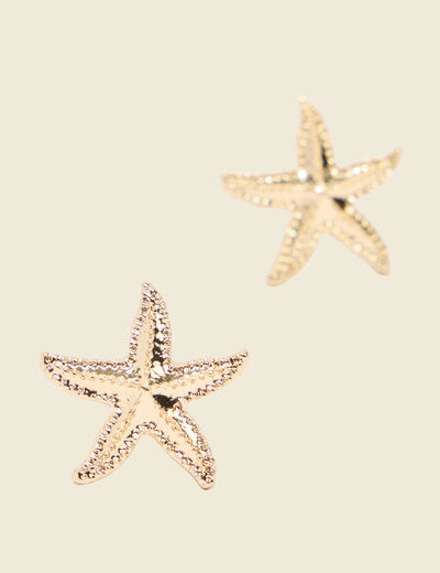 Boucles d'oreilles couleur or femme