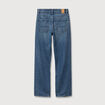 Jeans straight taille standard bleu gris femme