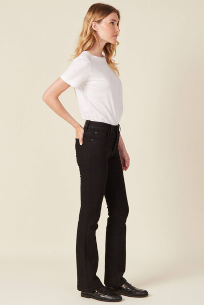 Jeans Yoko - bootcut denim noir femme