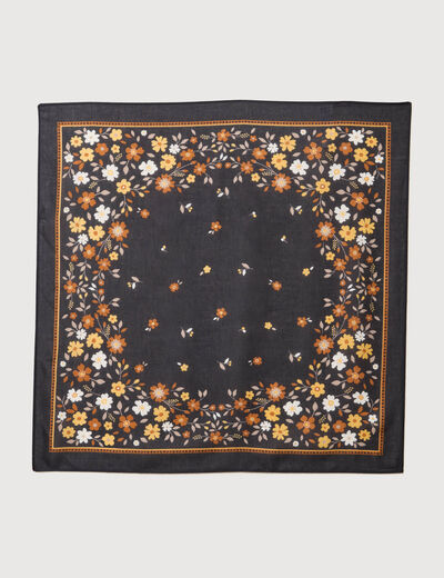 Foulard noir femme