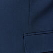 Blazer manches longues col tailleur bleu marine homme