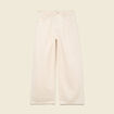 Jeans loose taille bascul&eacute;e ecru femme