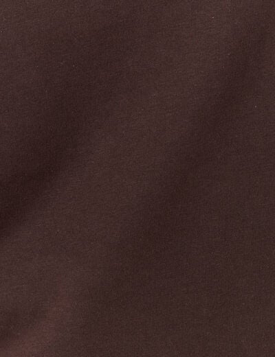 T-shirt éco-responsable marron femme
