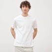 T-shirt en coton manches courtes blanc homme