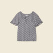T-shirt manches courtes creme femme
