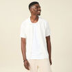 Chemise manches courtes tricot ecru homme