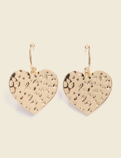 Boucles d'oreilles couleur or femme