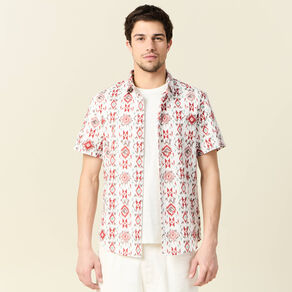 Chemise manches courtes multicolore homme