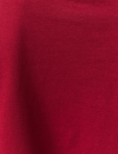 T-shirt manches courtes rouge femme