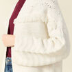 Gilet manches longues ecru femme