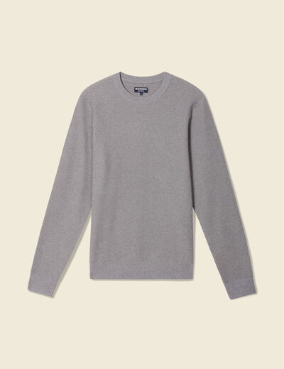 Pull éco-responsable gris homme