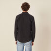 Chemise manches longues jean denim noir homme