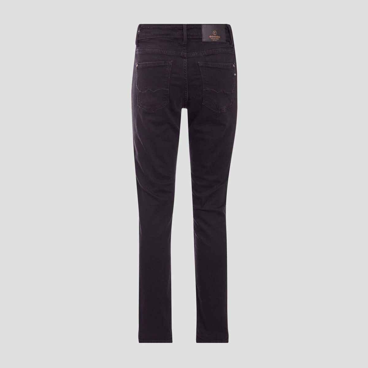 Jeans girlfriend taille haute denim noir femme