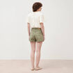 Short mom taille haute vert kaki femme