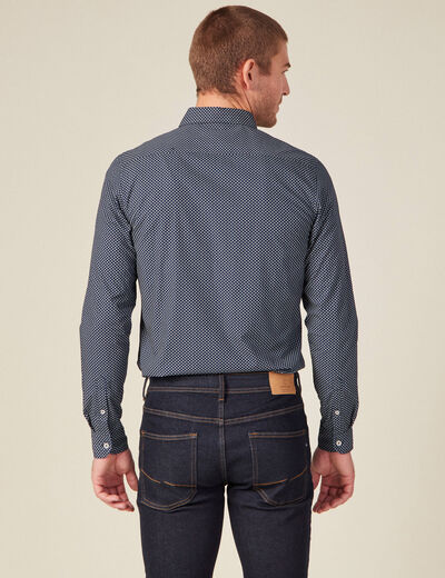Chemise bleu marine homme