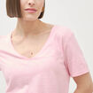 T-shirt manches courtes rose clair femme