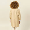Trench long doublé beige femme