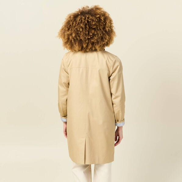 trench long double beige femme Trench long doublé beige femme