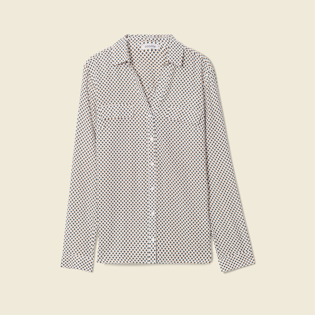 Chemise manches longues blanc femme