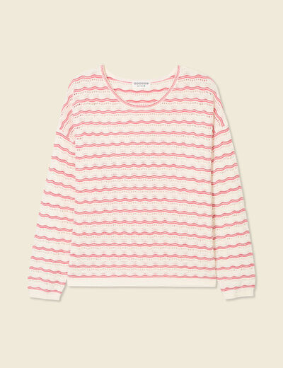 Pull éco-responsable rouge femme