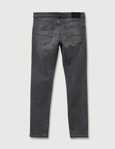 Jeans slim 5 poches longueur 32 denim gris homme