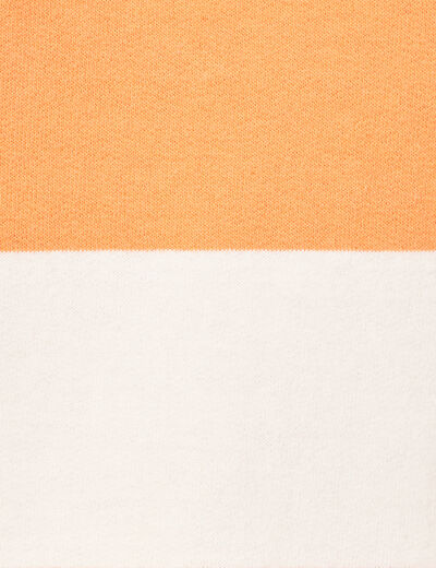 Sweat éco-responsable orange clair femme