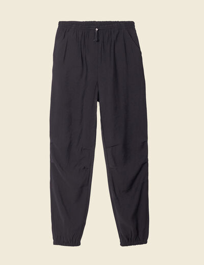 Pantalon cargo noir femme
