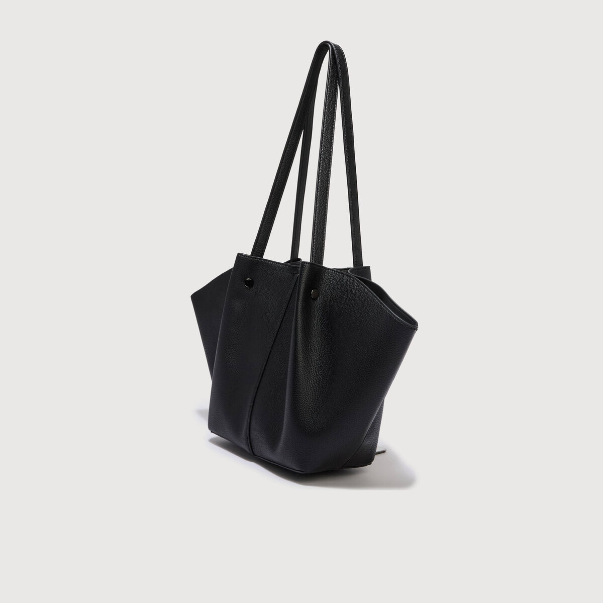 Cabas sac bandouli&egrave;re noir femme