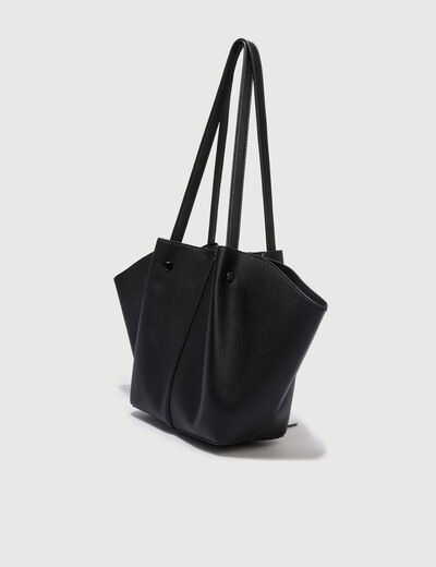Cabas sac bandouli&egrave;re noir femme