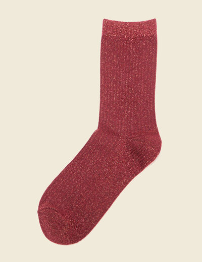 Chaussettes bordeaux femme