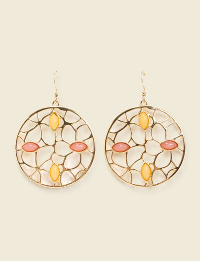 Boucles d'oreilles couleur or femme