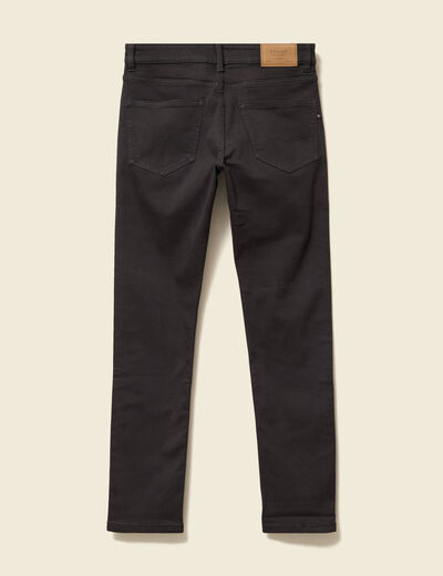 Jeans slim 5 poches marron homme