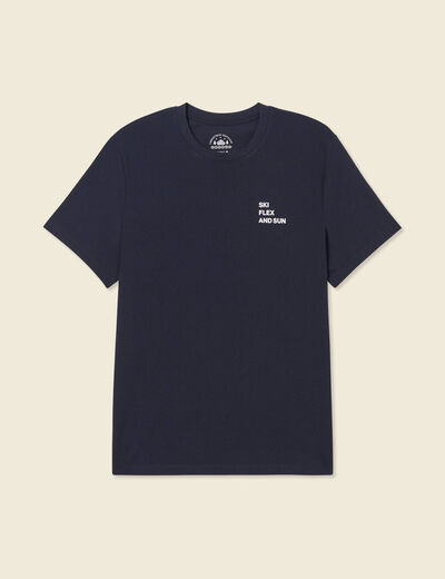 T-shirt manches courtes bleu marine homme
