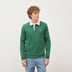Polo manches longues broderie vert homme