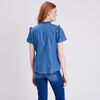 Chemise manches courtes jean denim used femme