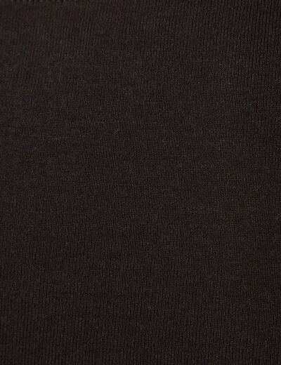 D&eacute;bardeur cintr&eacute; d&eacute;collet&eacute; sans manches noir femme