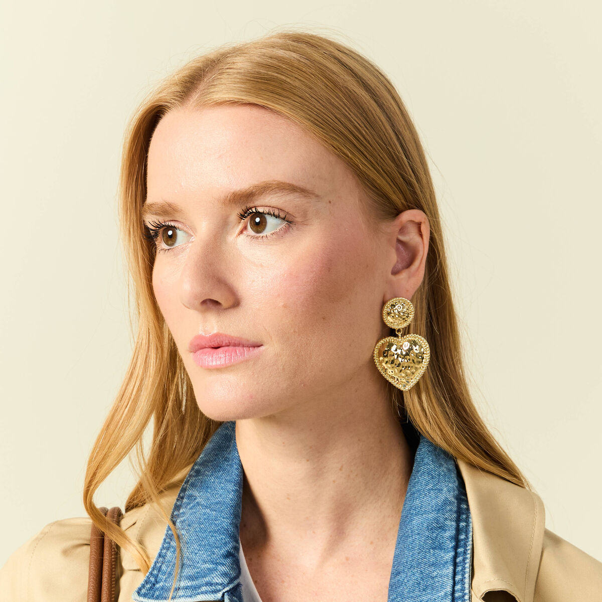 Boucles d'oreilles couleur or femme